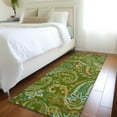 thumbnail image 1 of Addison Rugs Chantille Indoor/Outdoor Transitional Paisley Green Washable Runner Rug, 2'3" x 7'6", 1 of 6