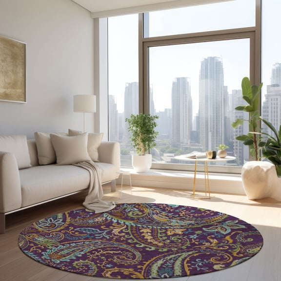 Chantille ACN533 Purple 8 x 8 Rug