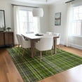 thumbnail image 1 of Addison Rugs Chantille Indoor/Outdoor Transitional Plaid Green Washable Rectangle Rug, 10' x 14', 1 of 6