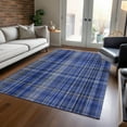 thumbnail image 1 of Addison Rugs Chantille Indoor/Outdoor Transitional Plaid Navy Washable Rectangle Rug, 10' x 14', 1 of 6