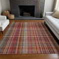 thumbnail image 1 of Addison Rugs Chantille Indoor/Outdoor Transitional Plaid Red Washable Rectangle Rug, 5' x 7'6", 1 of 6