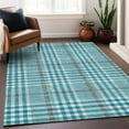 thumbnail image 1 of Addison Rugs Chantille Indoor/Outdoor Transitional Geometric, Abstract Teal Washable Rectangle Rug, 5' x 7'6", 1 of 6