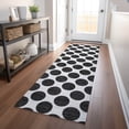 thumbnail image 1 of Addison Rugs Chantille Indoor/Outdoor Transitional Circles Black Washable Runner Rug, 2'3" x 7'6", 1 of 6