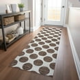 thumbnail image 1 of Addison Rugs Chantille Indoor/Outdoor Transitional Circles Brown Washable Runner Rug, 2'3" x 7'6", 1 of 6