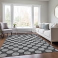 thumbnail image 1 of Addison Rugs Chantille Indoor/Outdoor Transitional Circles Charcoal Washable Rectangle Rug, 2'6" x 3'10", 1 of 6