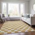 thumbnail image 1 of Addison Rugs Chantille Indoor/Outdoor Transitional Circles Gold Washable Rectangle Rug, 9' x 12', 1 of 6