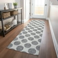 thumbnail image 1 of Addison Rugs Chantille Indoor/Outdoor Transitional Circles Gray Washable Runner Rug, 2'3" x 7'6", 1 of 6