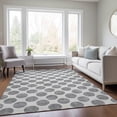 thumbnail image 1 of Addison Rugs Chantille Indoor/Outdoor Transitional Circles Gray Washable Rectangle Rug, 2'6" x 3'10", 1 of 6