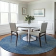 thumbnail image 1 of Addison Rugs Chantille Indoor/Outdoor Transitional Abstract Blue Washable Round Rug, 8' x 8', 1 of 6