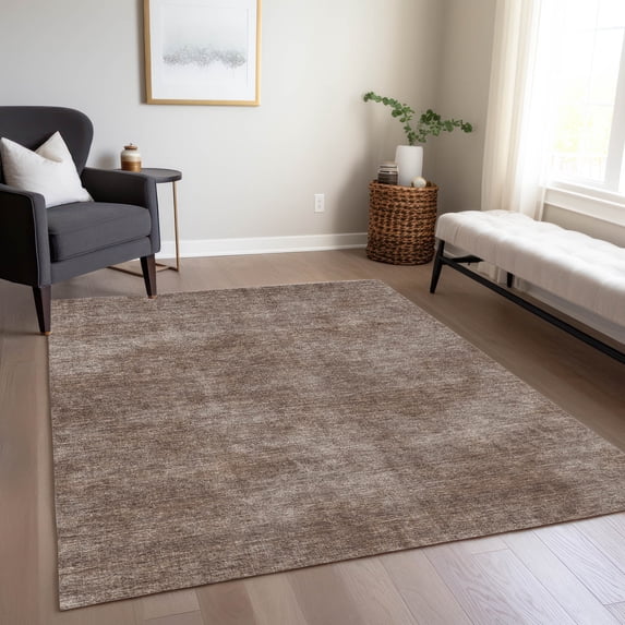 Addison Rugs Chantille Indoor/Outdoor Transitional Abstract Brown Washable Rectangle Rug, 3' x 5'
