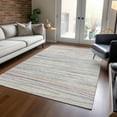 thumbnail image 1 of Addison Rugs Chantille Indoor/Outdoor Transitional Stripes Beige Washable Rectangle Rug, 10' x 14', 1 of 6