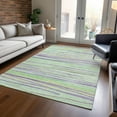 thumbnail image 1 of Addison Rugs Chantille Indoor/Outdoor Transitional Stripes Mint Washable Rectangle Rug, 10' x 14', 1 of 6