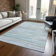 thumbnail image 1 of Addison Rugs Chantille Indoor/Outdoor Transitional Stripes Sky Washable Rectangle Rug, 10' x 14', 1 of 6