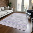 thumbnail image 1 of Addison Rugs Chantille Indoor/Outdoor Transitional Stripes Lavender Washable Rectangle Rug, 2'6" x 3'10", 1 of 6