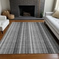 thumbnail image 1 of Addison Rugs Chantille Indoor/Outdoor Transitional Stripes Gray Washable Rectangle Rug, 2'6" x 3'10", 1 of 6