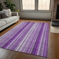 thumbnail image 1 of Addison Rugs Chantille Indoor/Outdoor Transitional Stripes Purple Washable Rectangle Rug, 3' x 5', 1 of 6