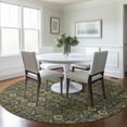 thumbnail image 1 of Addison Rugs Chantille Indoor/Outdoor Transitional Bohemian Paprika Washable Round Rug, 8' x 8', 1 of 6