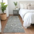 thumbnail image 1 of Addison Rugs Chantille Indoor/Outdoor Traditional Formal Gray Washable Runner Rug, 2'3" x 7'6", 1 of 6