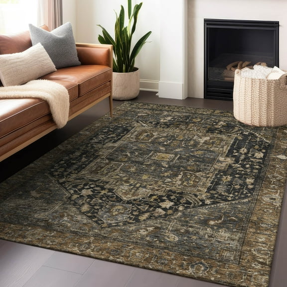 Addison Rugs Chantille Indoor/Outdoor Transitional Geometric, Abstract Fudge Washable Rectangle Rug, 8' x 10'