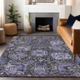 thumbnail image 1 of Addison Rugs Chantille Indoor/Outdoor Transitional Damask Purple Washable Rectangle Rug, 10' x 14', 1 of 6