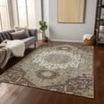 thumbnail image 1 of Addison Rugs Chantille Indoor/Outdoor Traditional Vintage Chocolate Washable Rectangle Rug, 10' x 14', 1 of 6