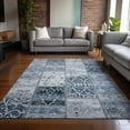 thumbnail image 1 of Addison Rugs Chantille Indoor/Outdoor Transitional Panel Denim Washable Rectangle Rug, 5' x 7'6", 1 of 6