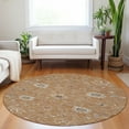 thumbnail image 1 of Addison Rugs Chantille Indoor/Outdoor Traditional Global Copper Washable Round Rug, 8' x 8', 1 of 6