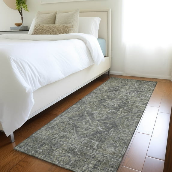 Addison Rugs Chantille Indoor/Outdoor Traditional Oriental Mocha Washable Runner Rug, 2'3" x 7'6"