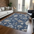 thumbnail image 1 of Addison Rugs Chantille Indoor/Outdoor Transitional Global Navy Washable Rectangle Rug, 5' x 7'6", 1 of 6