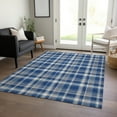 thumbnail image 1 of Addison Rugs Chantille Indoor/Outdoor Transitional Plaid Navy Washable Rectangle Rug, 8' x 10', 1 of 6