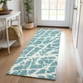 thumbnail image 1 of Addison Rugs Chantille Indoor/Outdoor Transitional Organic Teal Washable Runner Rug, 2'3" x 7'6", 1 of 5