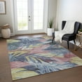 thumbnail image 1 of Addison Rugs Chantille Indoor/Outdoor Transitional Floral Denim Washable Rectangle Rug, 10' x 14', 1 of 6