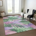 thumbnail image 1 of Addison Rugs Chantille Indoor/Outdoor Transitional Floral Sage Washable Rectangle Rug, 5' x 7'6", 1 of 6