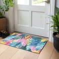 thumbnail image 1 of Addison Rugs Chantille Indoor/Outdoor Transitional Floral Sky Washable Rectangle Rug, 1'8" x 2'6", 1 of 6