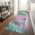 thumbnail image 1 of Addison Rugs Chantille Indoor/Outdoor Transitional Geometric, Abstract Teal Washable Runner Rug, 2'3" x 7'6", 1 of 6