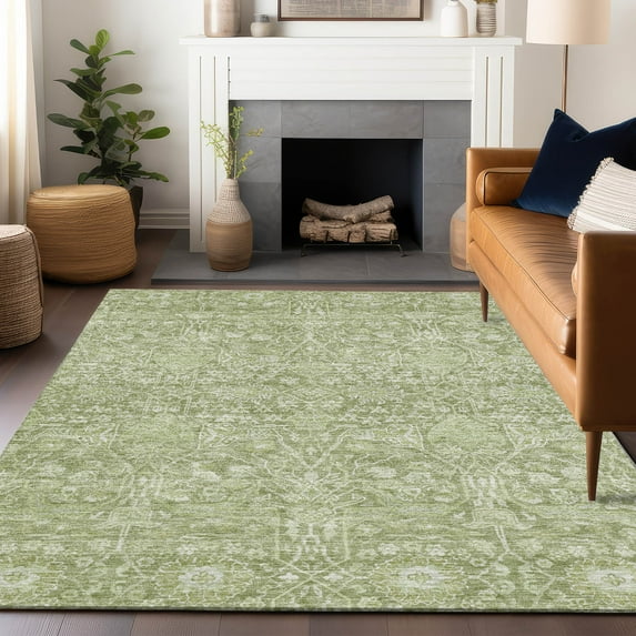Addison Rugs Chantille Indoor/Outdoor Transitional Global Aloe Washable Rectangle Rug, 10' x 14'