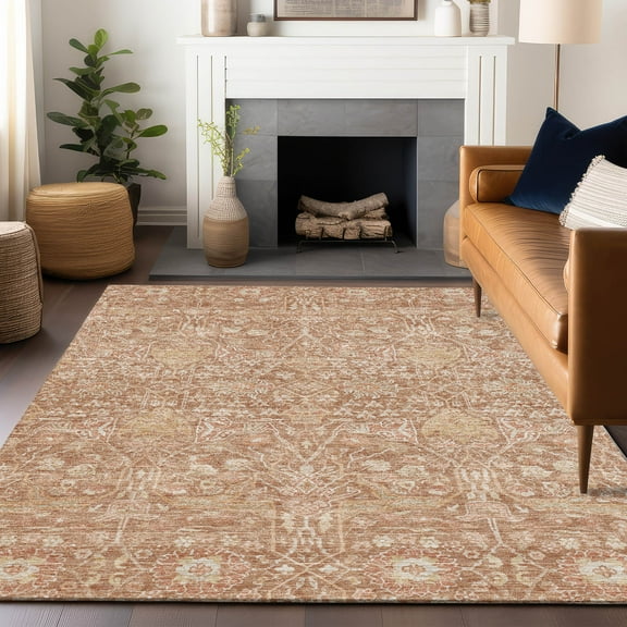 Addison Rugs Chantille Indoor/Outdoor Transitional Global Coral Washable Rectangle Rug, 2'6" x 3'10"