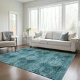 thumbnail image 1 of Addison Rugs Chantille Indoor/Outdoor Transitional Organic Teal Washable Rectangle Rug, 9' x 12', 1 of 5