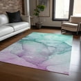 thumbnail image 1 of Addison Rugs Chantille Indoor/Outdoor Transitional Watercolors Aloe Washable Rectangle Rug, 10' x 14', 1 of 6