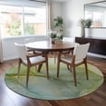 thumbnail image 1 of Addison Rugs Chantille Indoor/Outdoor Transitional Watercolors Green Washable Round Rug, 8' x 8', 1 of 6