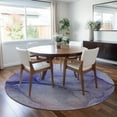thumbnail image 1 of Addison Rugs Chantille Indoor/Outdoor Transitional Watercolors Navy Washable Round Rug, 8' x 8', 1 of 6