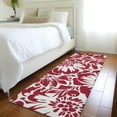 thumbnail image 1 of Addison Rugs Chantille Indoor/Outdoor Transitional Floral Burgundy Washable Runner Rug, 2'3" x 7'6", 1 of 6