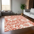 thumbnail image 1 of Addison Rugs Chantille Indoor/Outdoor Transitional Floral Salmon Washable Rectangle Rug, 8' x 10', 1 of 6