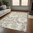 thumbnail image 1 of Addison Rugs Chantille Indoor/Outdoor Transitional Floral Taupe Washable Rectangle Rug, 8' x 10', 1 of 6