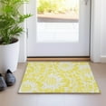thumbnail image 1 of Addison Rugs Chantille Indoor/Outdoor Transitional Floral Yellow Washable Rectangle Rug, 1'8" x 2'6", 1 of 6