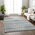 thumbnail image 1 of Addison Rugs Mayfield Washable Transitional Tribal, Diamond Gray Rectangle Rug, 10' x 14', 1 of 6