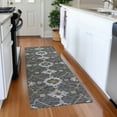 thumbnail image 1 of Addison Rugs Mayfield Washable Transitional Open Field,ornate Gray Runner Rug, 2'3" x 7'6", 1 of 5