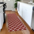 thumbnail image 1 of Addison Rugs Mayfield Washable Transitional Lattice Red Runner Rug, 2'3" x 7'6", 1 of 5