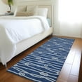 thumbnail image 1 of Addison Rugs Mayfield Washable Coastal Rope Navy Runner Rug, 2'3" x 7'6", 1 of 5
