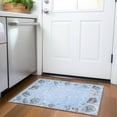 thumbnail image 1 of Addison Rugs Mayfield Washable Coastal Shell Border Blue Rectangle Rug, 1'8" x 2'6", 1 of 5